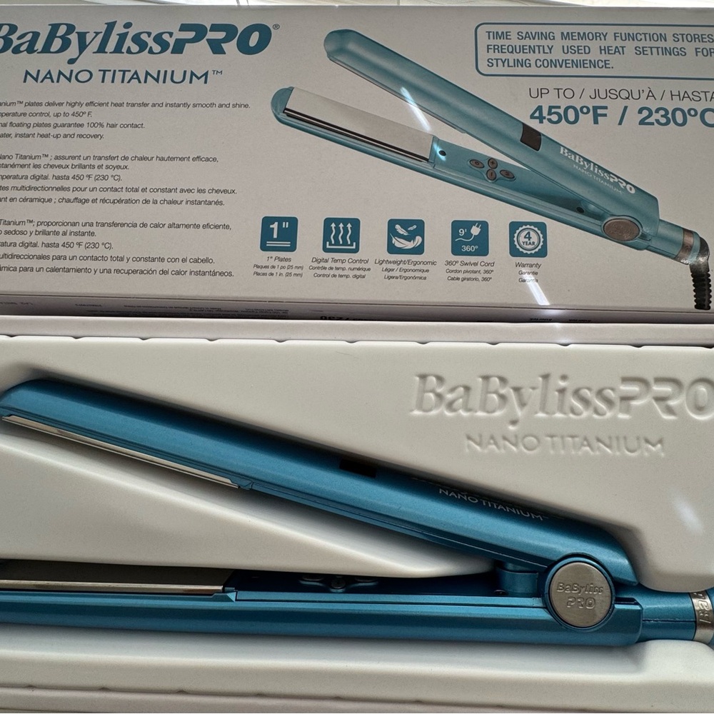 BaBylissPRO Nano Titanium Flat Iron